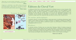 Desktop Screenshot of editionsduchevalvert.fr